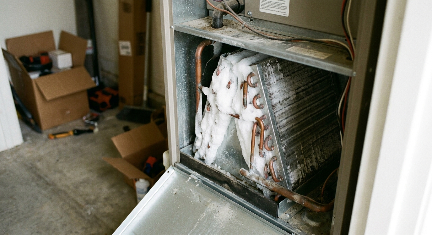 Why Your AC Is Blowing Warm Air – The Frozen Coil Explained