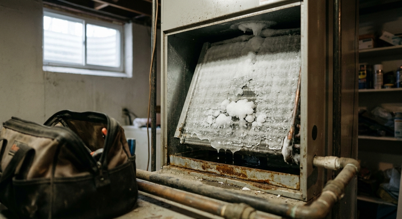 Why Your AC Is Blowing Warm Air – The Frozen Coil Explained