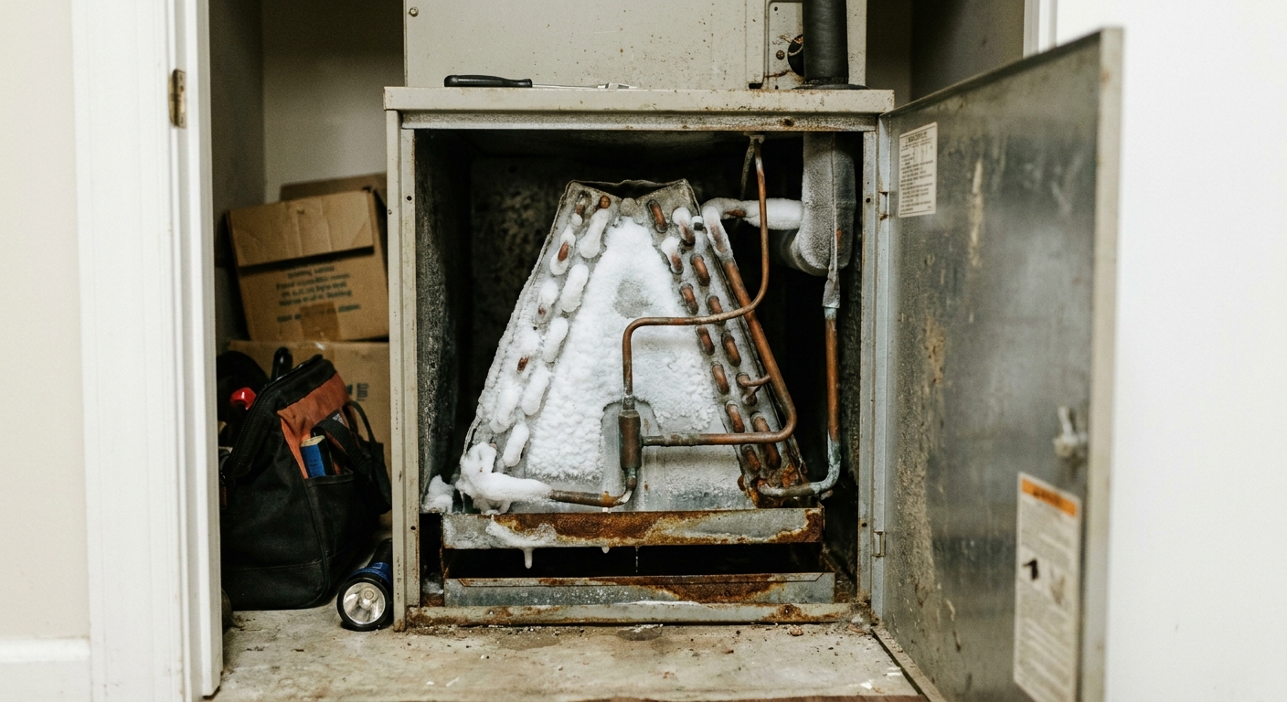 Why Your AC Is Blowing Warm Air – The Frozen Coil Problem Explained